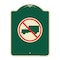 Signmission Designer Series No Truck, Green & Tan Heavy-Gauge Aluminum Sign, 24" x 18", G-1824-23558 A-DES-G-1824-23558 - alternate 1